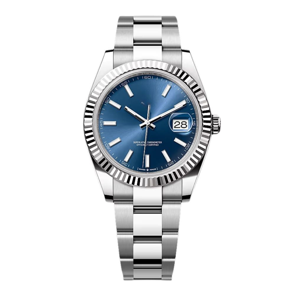 Rolex Datejust Blue Dial Oyster Bracelet 41mm 126334