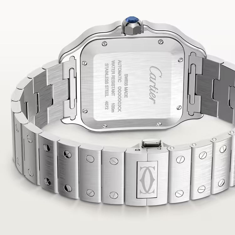 Cartier WSSA0062 Santos Stainless Steel Green Dial 