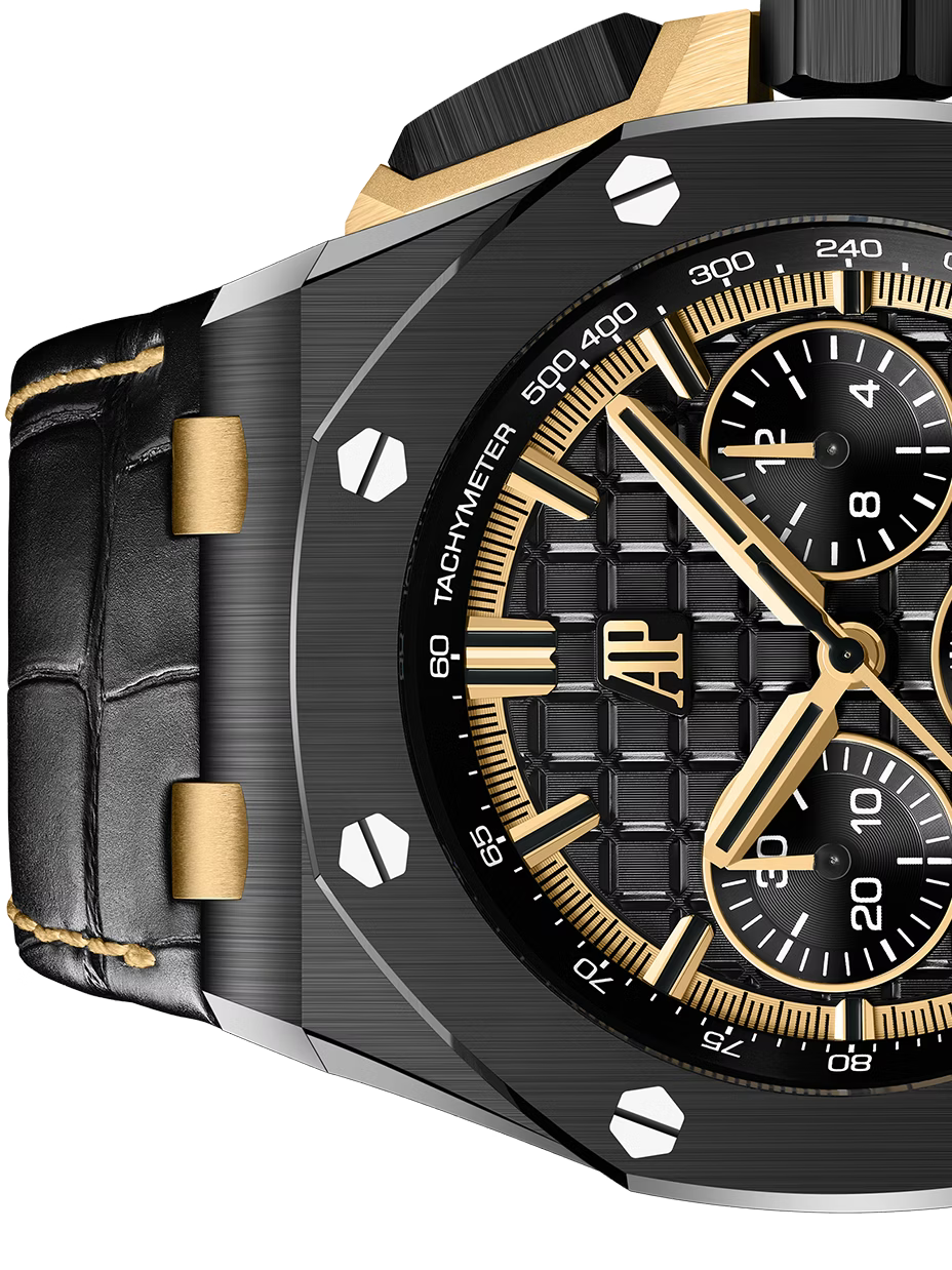 Audemars Piguet Royal Oak Offshore Selfwinding Chronograph Gold & Black 